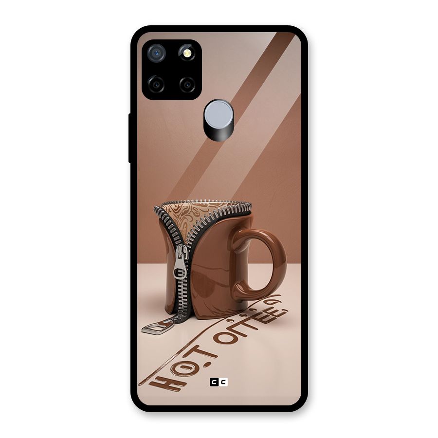 Hot Coffee Glass Back Case for Realme C12