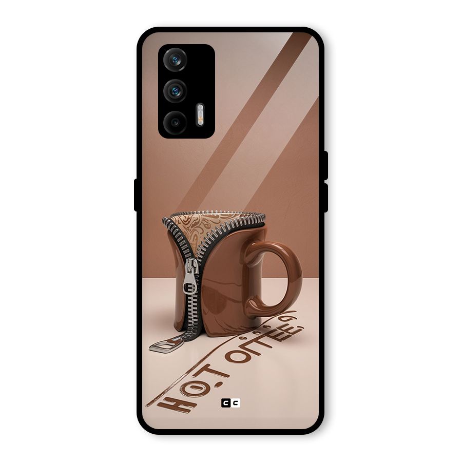 Hot Coffee Glass Back Case for Realme GT 5G