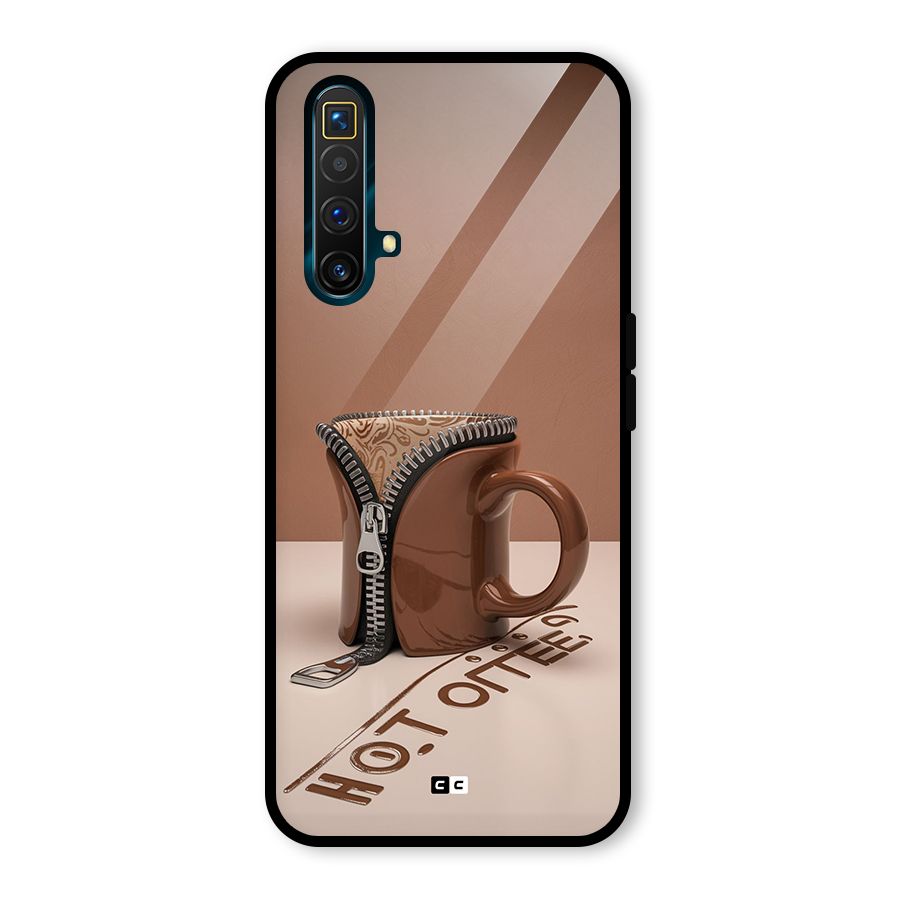 Hot Coffee Glass Back Case for Realme X3