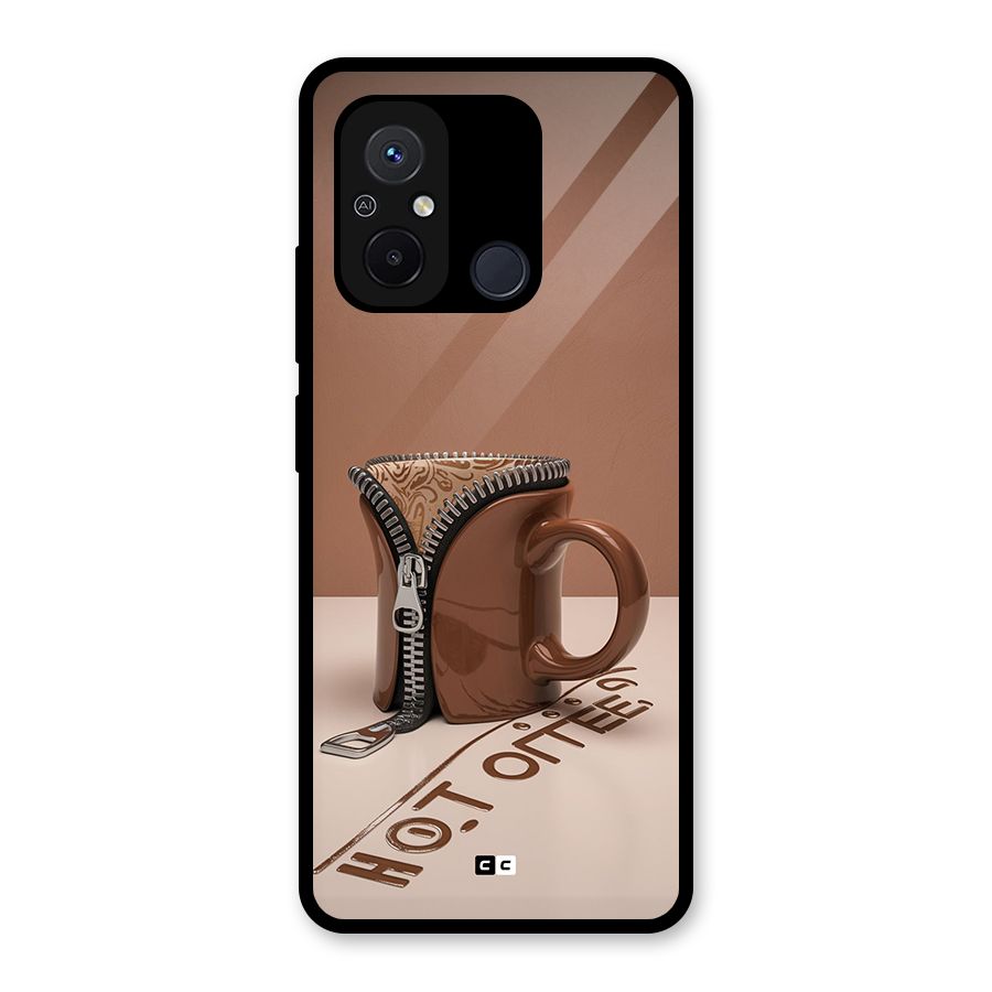 Hot Coffee Glass Back Case for Redmi 12C