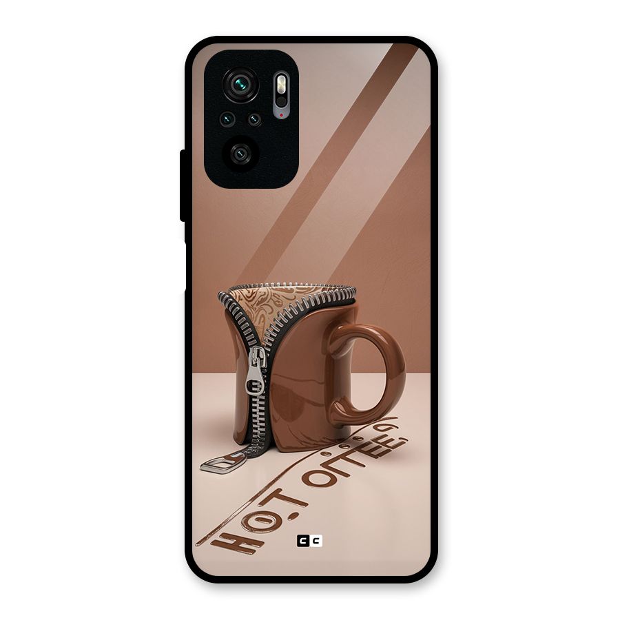Hot Coffee Glass Back Case for Redmi Note 10S
