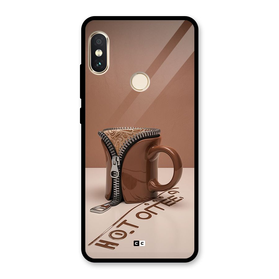 Hot Coffee Glass Back Case for Redmi Note 5 Pro