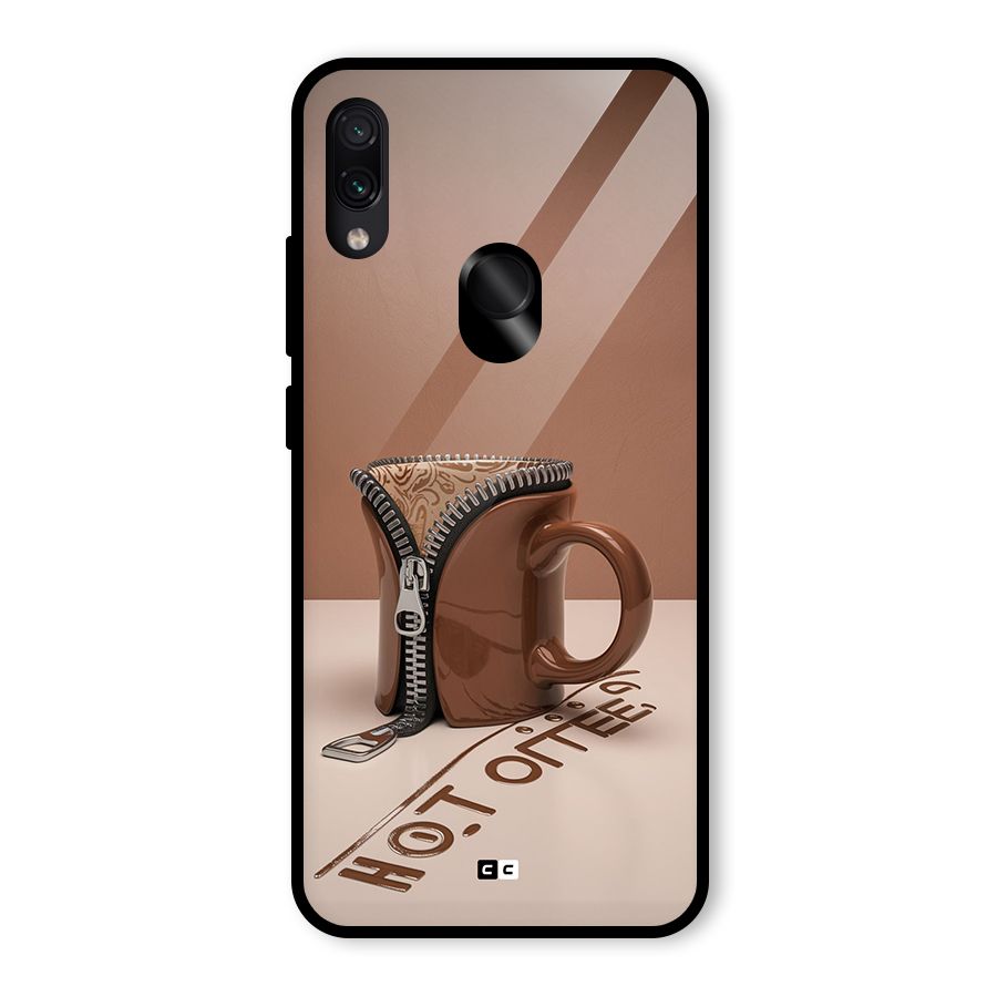 Hot Coffee Glass Back Case for Redmi Note 7S