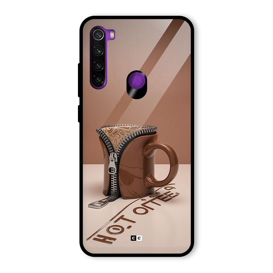Hot Coffee Glass Back Case for Redmi Note 8