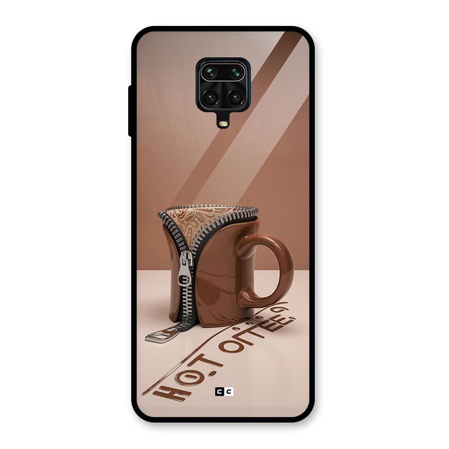 Hot Coffee Glass Back Case for Redmi Note 9 Pro