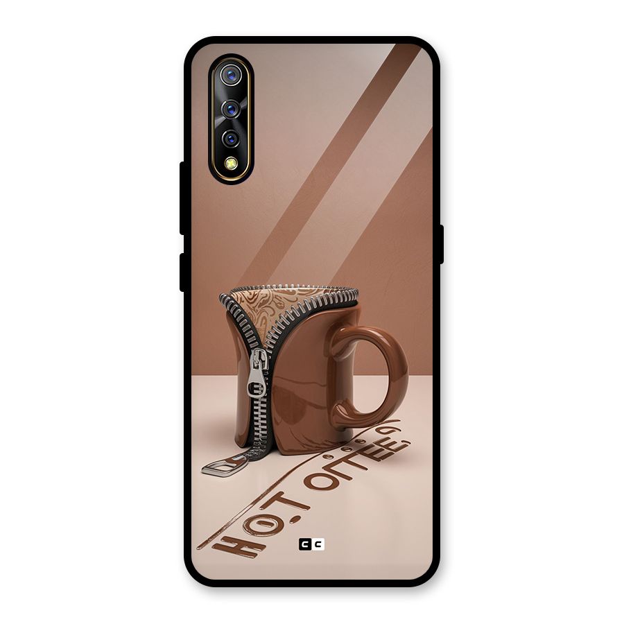 Hot Coffee Glass Back Case for Vivo S1