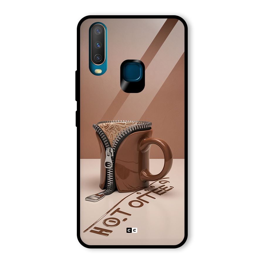 Hot Coffee Glass Back Case for Vivo U10