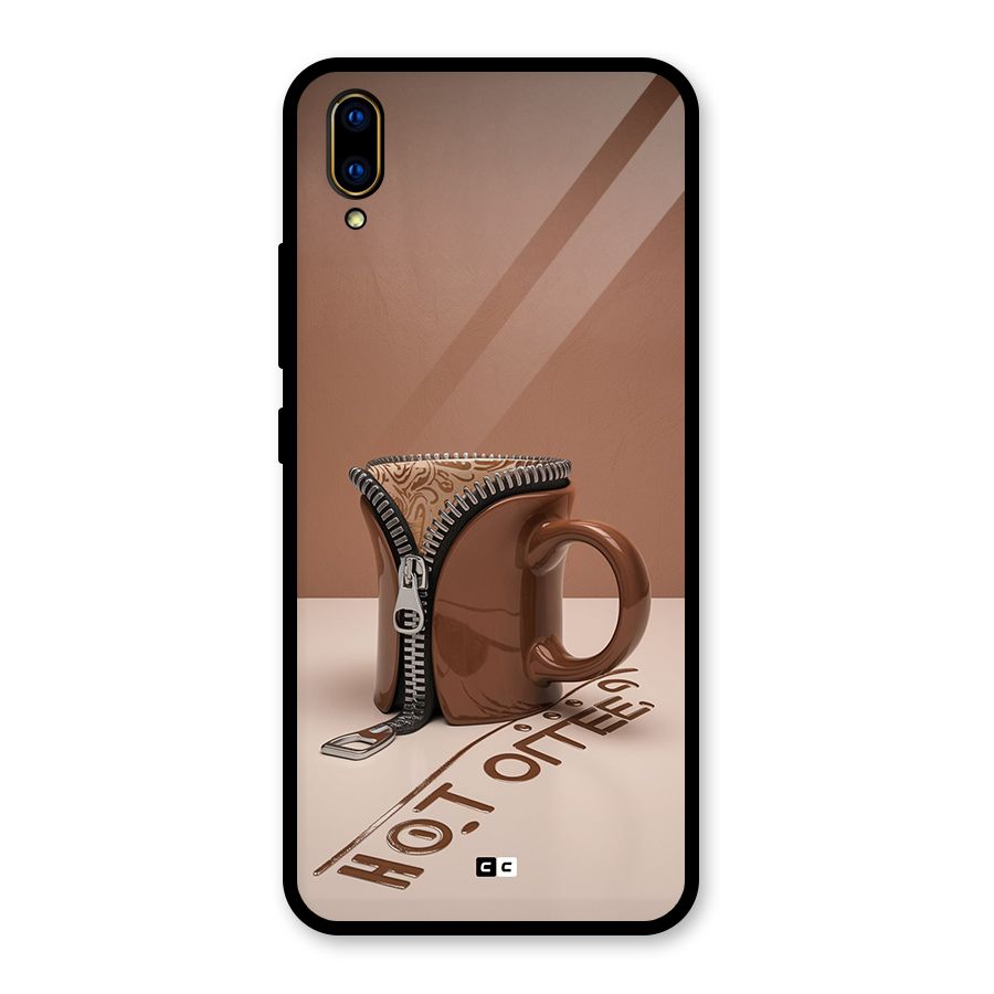 Hot Coffee Glass Back Case for Vivo V11 Pro