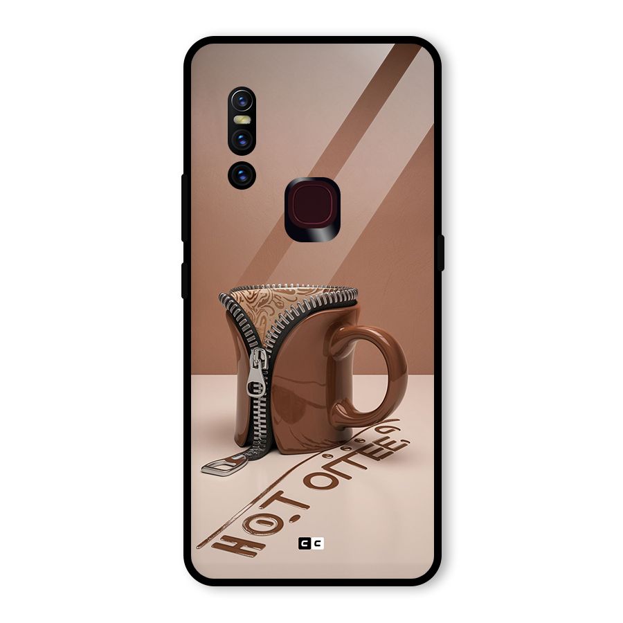 Hot Coffee Glass Back Case for Vivo V15