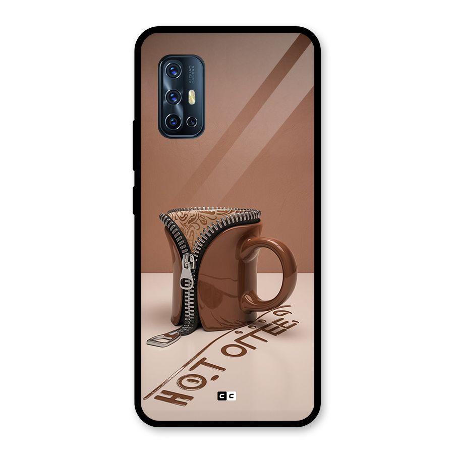 Hot Coffee Glass Back Case for Vivo V17