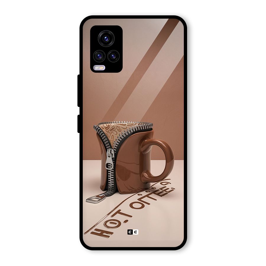 Hot Coffee Glass Back Case for Vivo V20