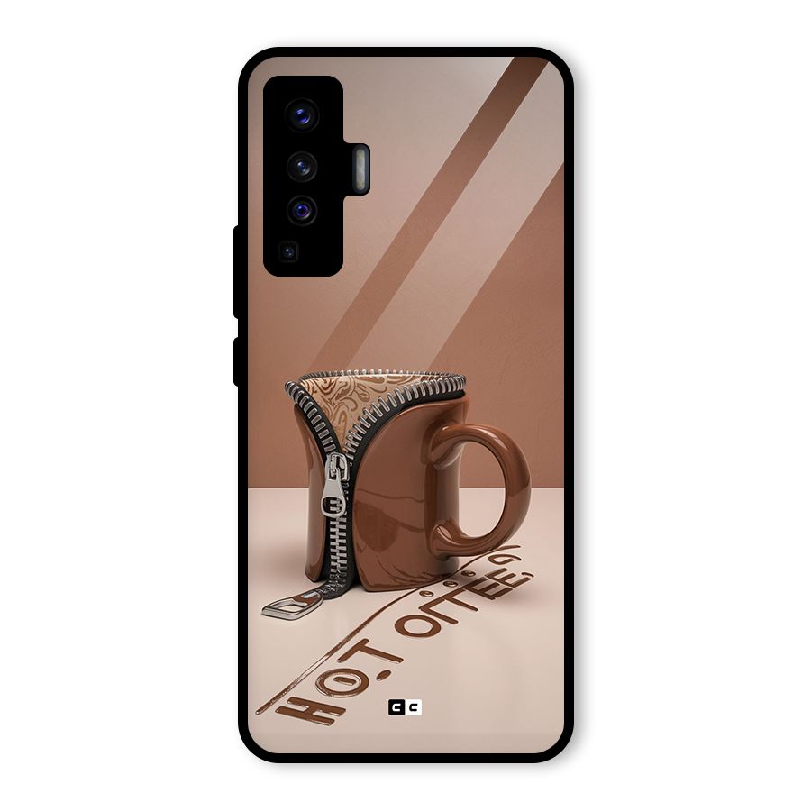Hot Coffee Glass Back Case for Vivo X50