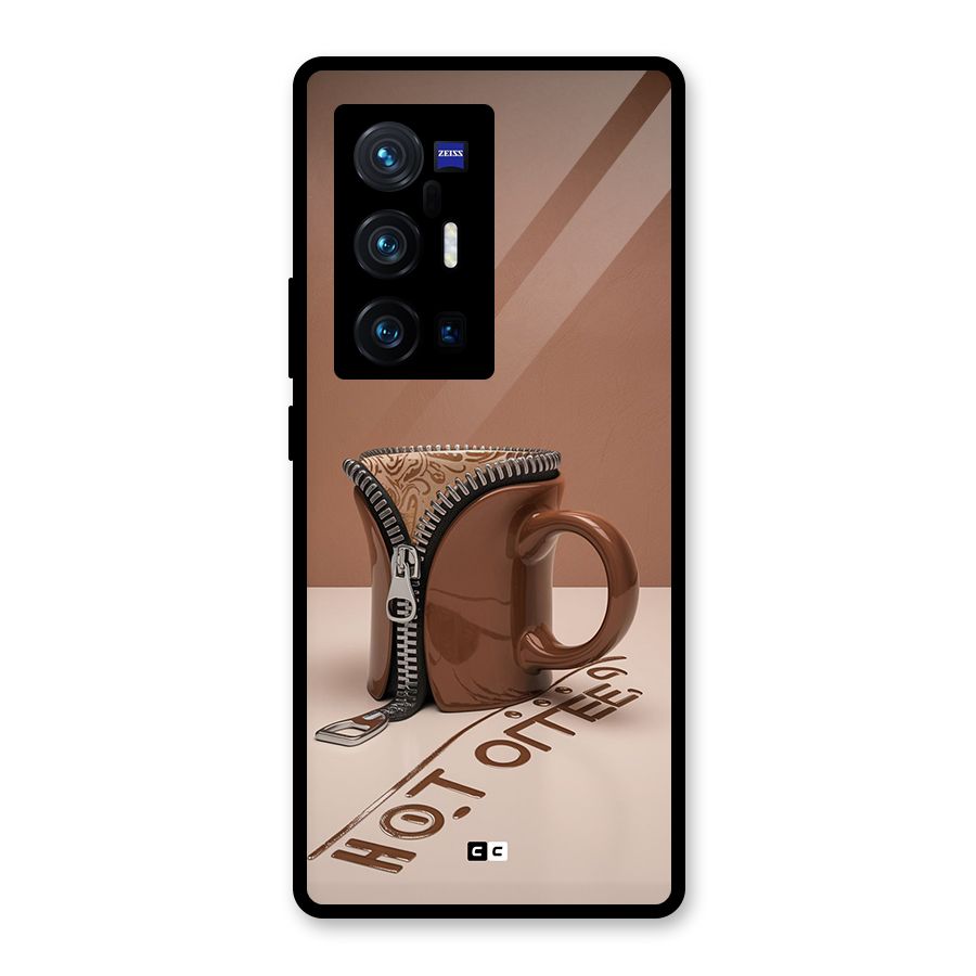 Hot Coffee Glass Back Case for Vivo X70 Pro Plus