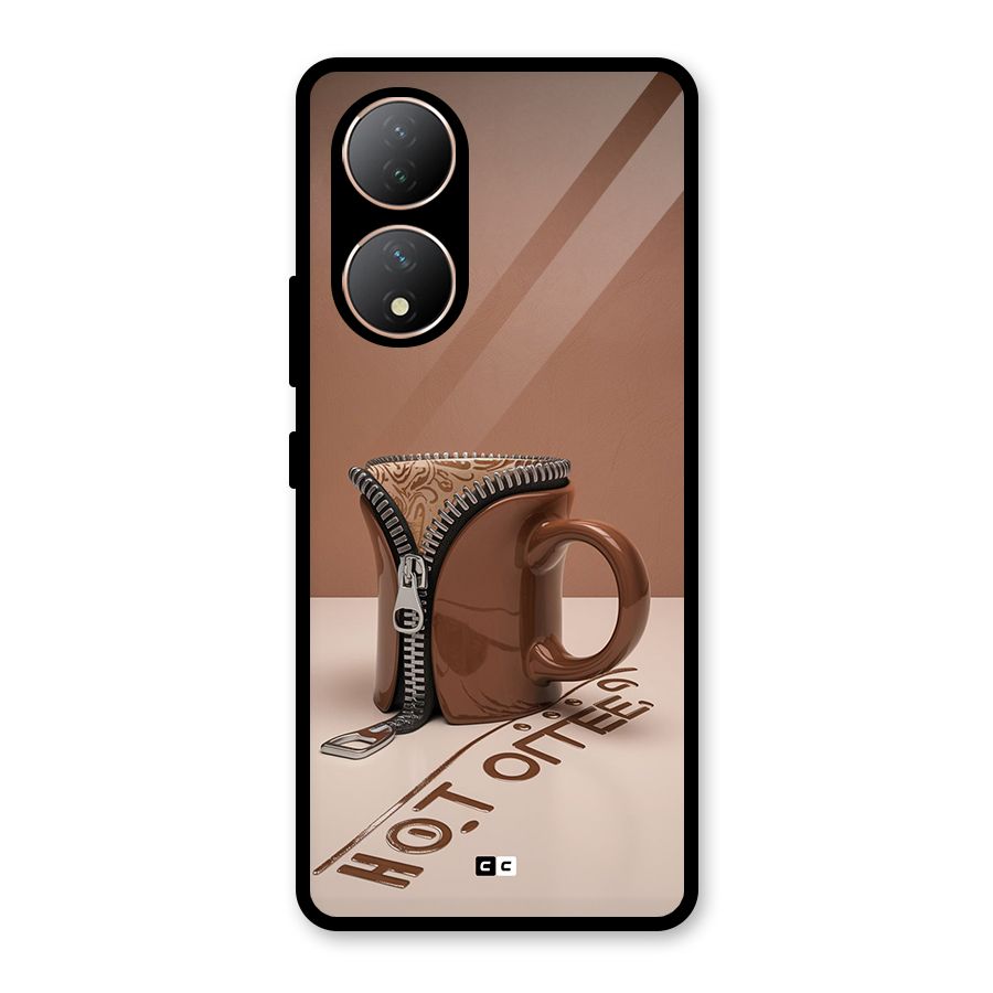 Hot Coffee Glass Back Case for Vivo Y100A