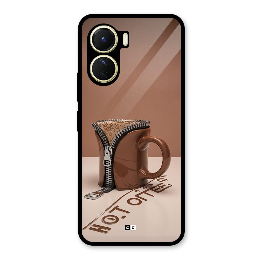 Hot Coffee Glass Back Case for Vivo Y16