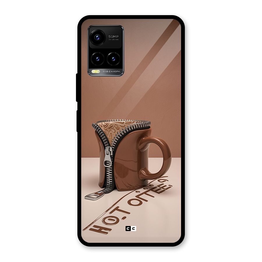 Hot Coffee Glass Back Case for Vivo Y21T