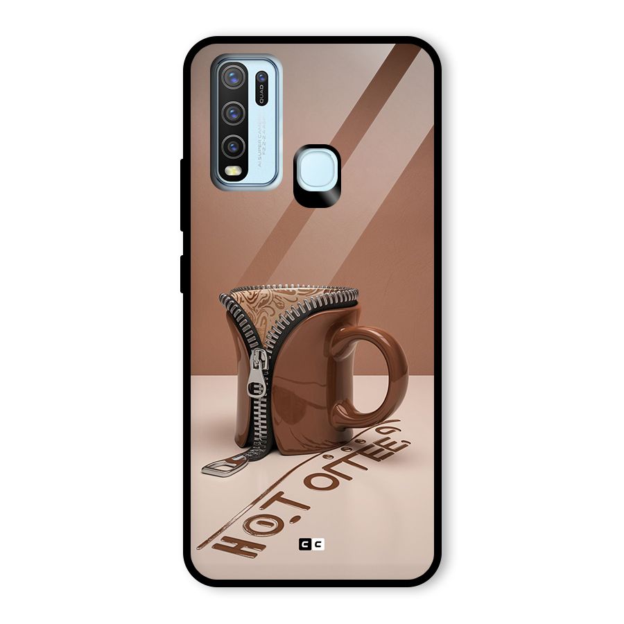 Hot Coffee Glass Back Case for Vivo Y30