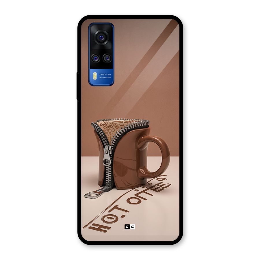 Hot Coffee Glass Back Case for Vivo Y31