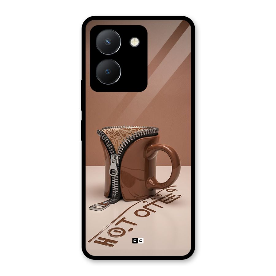 Hot Coffee Glass Back Case for Vivo Y36