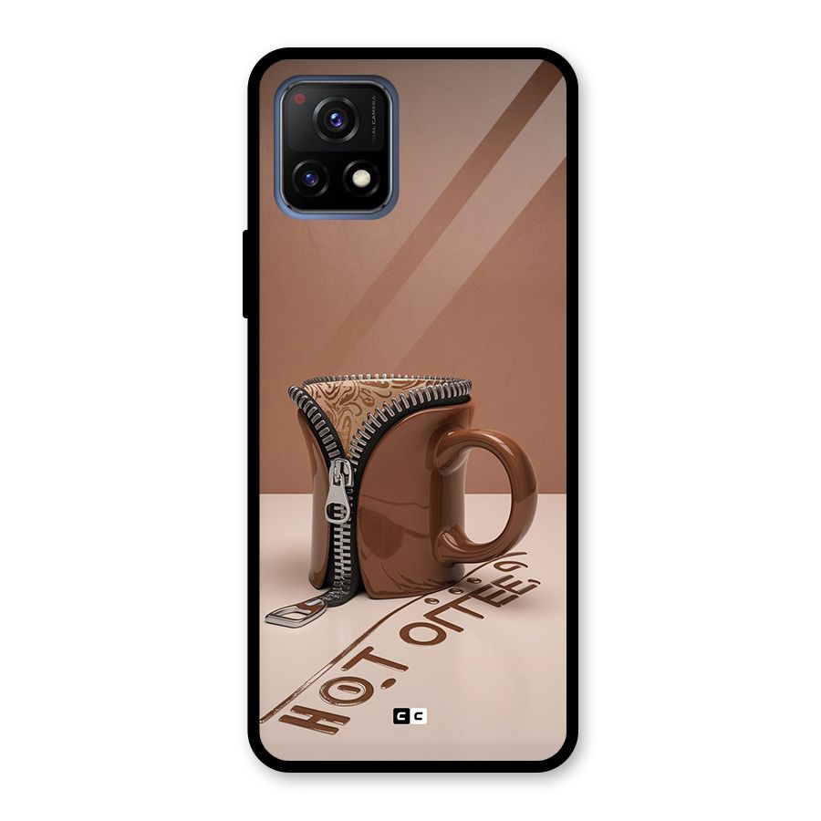 Hot Coffee Glass Back Case for Vivo Y72 5G