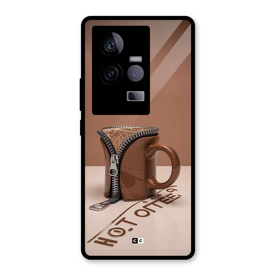 Hot Coffee Glass Back Case for Vivo iQOO 11 5G