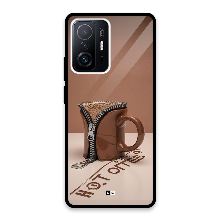 Hot Coffee Glass Back Case for Xiaomi 11T Pro