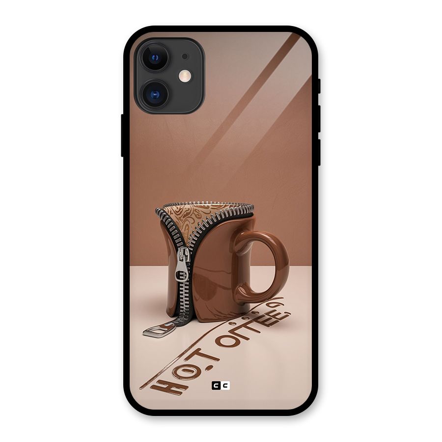 Hot Coffee Glass Back Case for iPhone 11