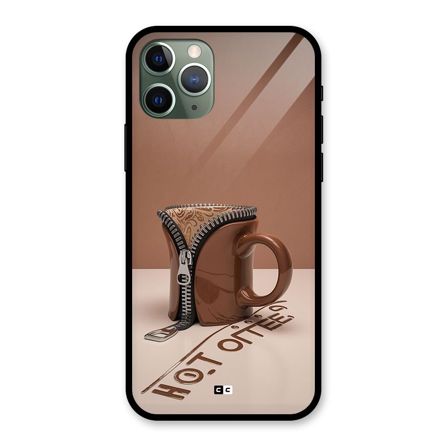 Hot Coffee Glass Back Case for iPhone 11 Pro