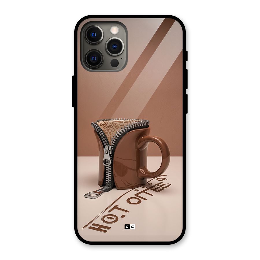 Hot Coffee Glass Back Case for iPhone 12 Pro Max