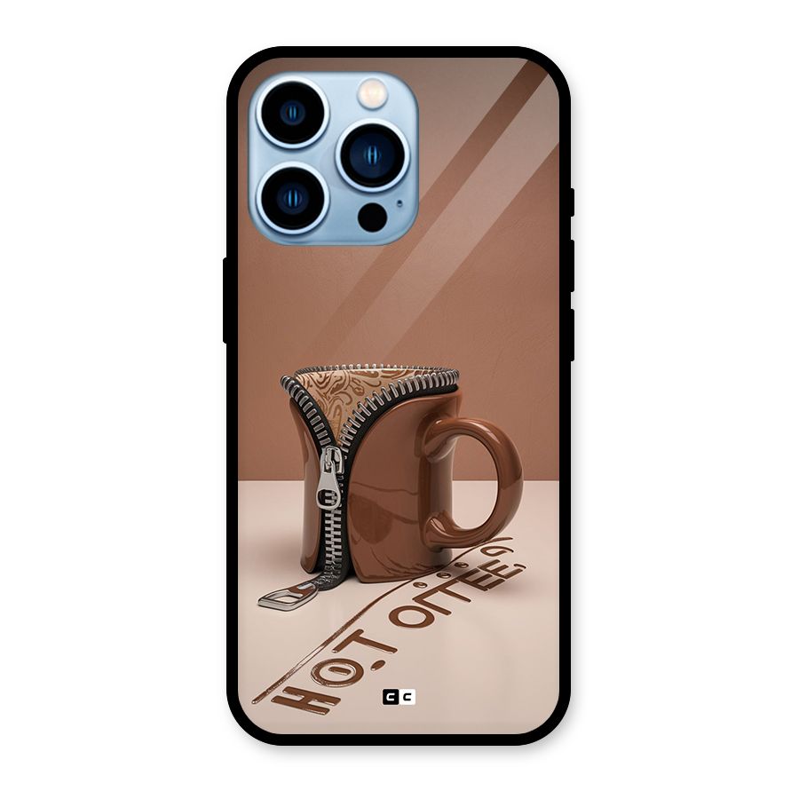 Hot Coffee Glass Back Case for iPhone 13 Pro