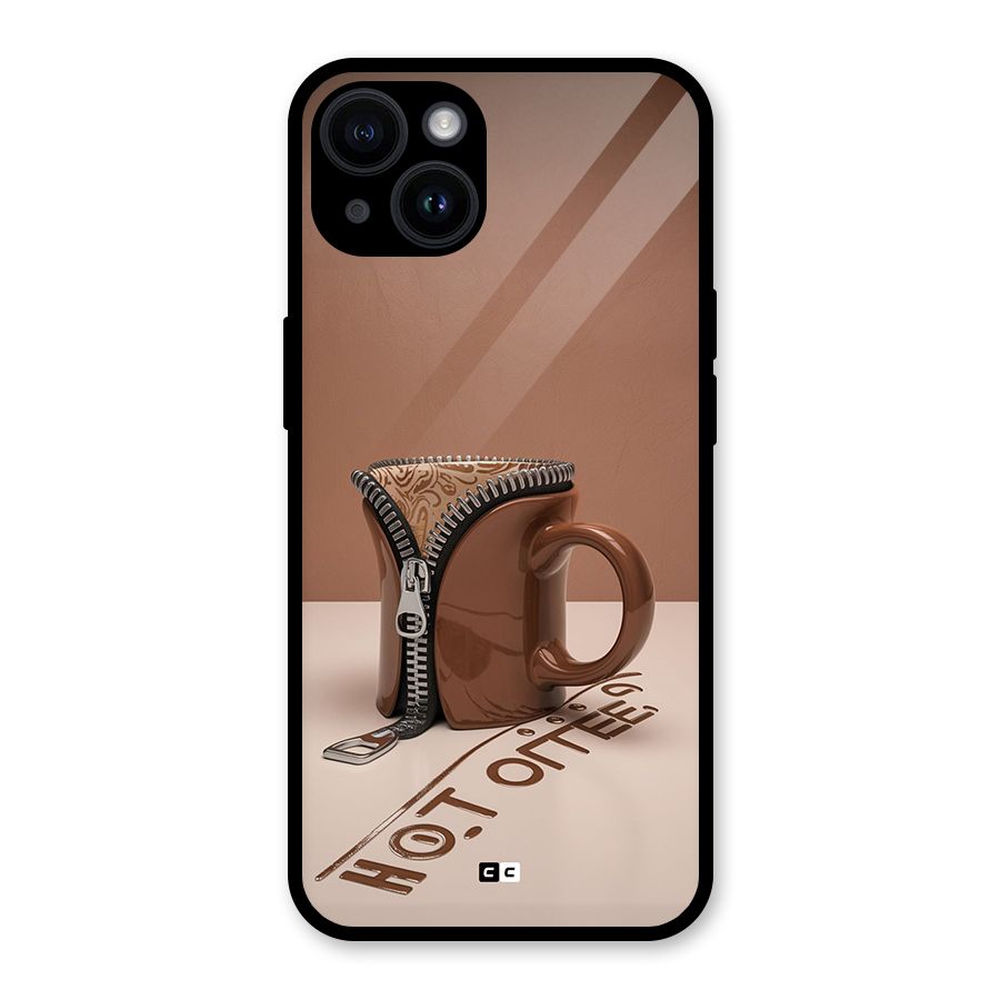 Hot Coffee Glass Back Case for iPhone 14