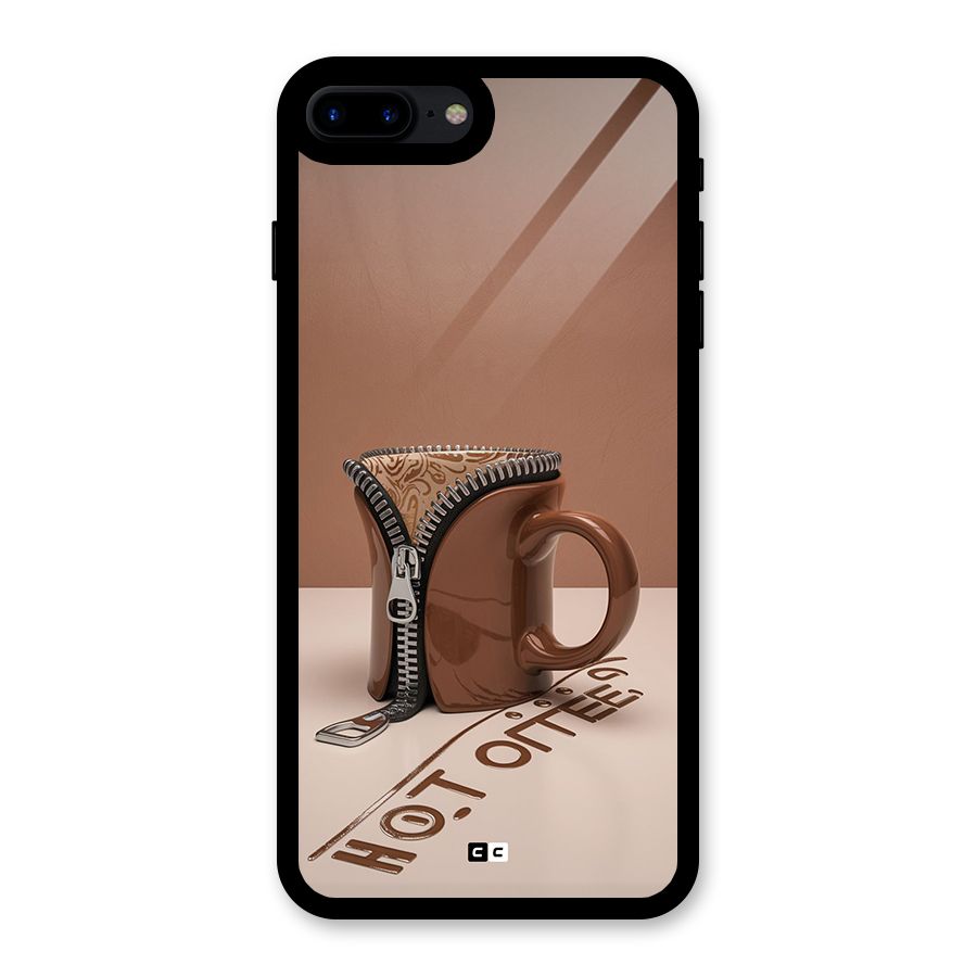 Hot Coffee Glass Back Case for iPhone 8 Plus
