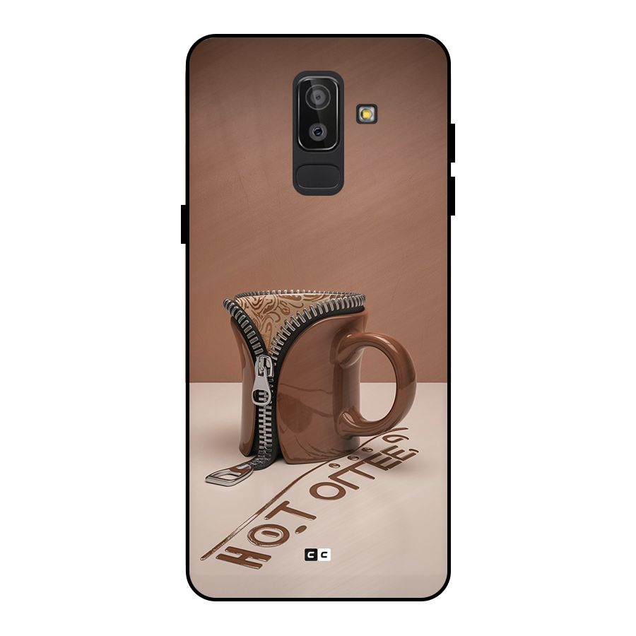 Hot Coffee Metal Back Case for Galaxy J8