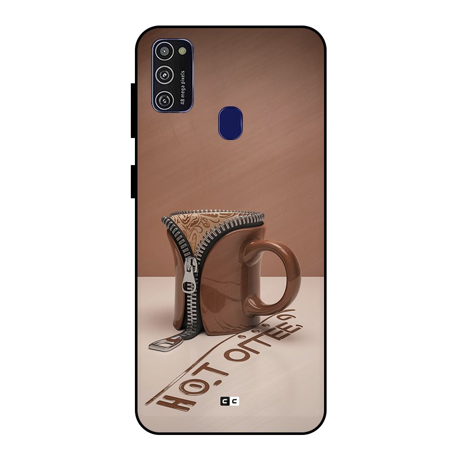 Hot Coffee Metal Back Case for Galaxy M21