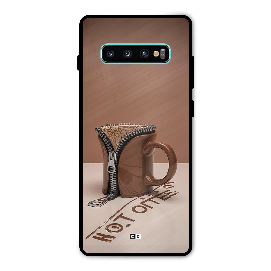 Hot Coffee Metal Back Case for Galaxy S10 Plus