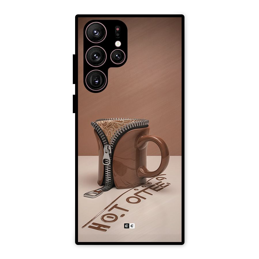 Hot Coffee Metal Back Case for Galaxy S22 Ultra 5G