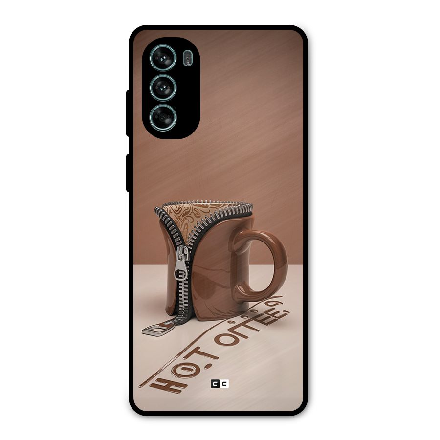 Hot Coffee Metal Back Case for Moto G62
