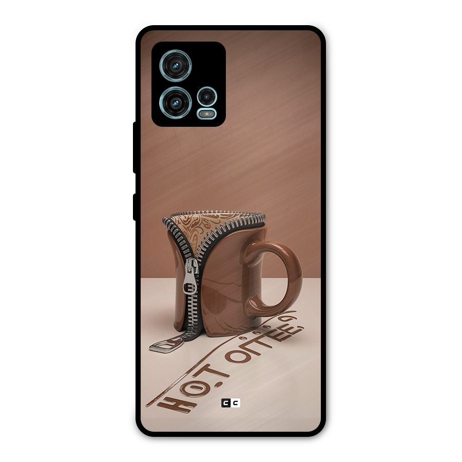 Hot Coffee Metal Back Case for Moto G72