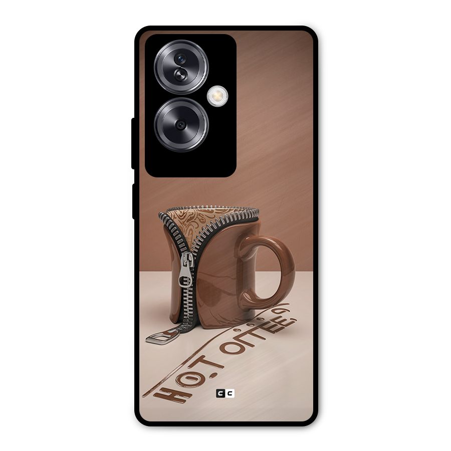 Hot Coffee Metal Back Case for Oppo A79 5G