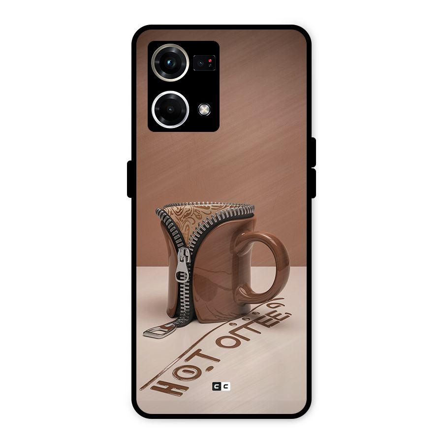 Hot Coffee Metal Back Case for Oppo F21 Pro 4G