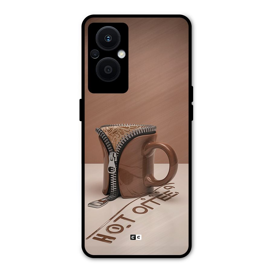 Hot Coffee Metal Back Case for Oppo F21 Pro 5G