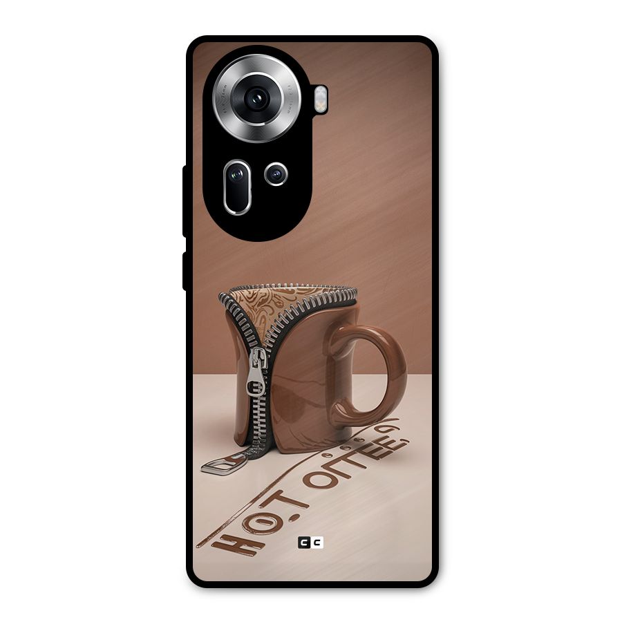 Hot Coffee Metal Back Case for Oppo Reno11 5G