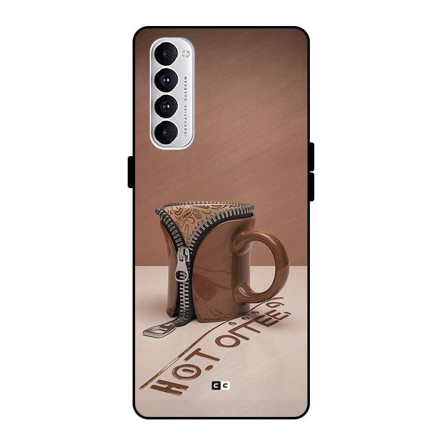 Hot Coffee Metal Back Case for Oppo Reno4 Pro