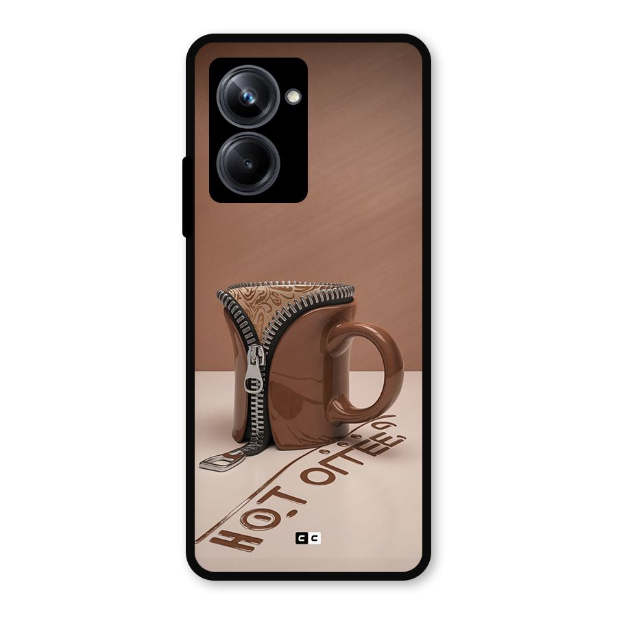 Hot Coffee Metal Back Case for Realme 10 Pro