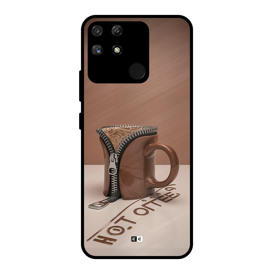 Hot Coffee Metal Back Case for Realme Narzo 50A