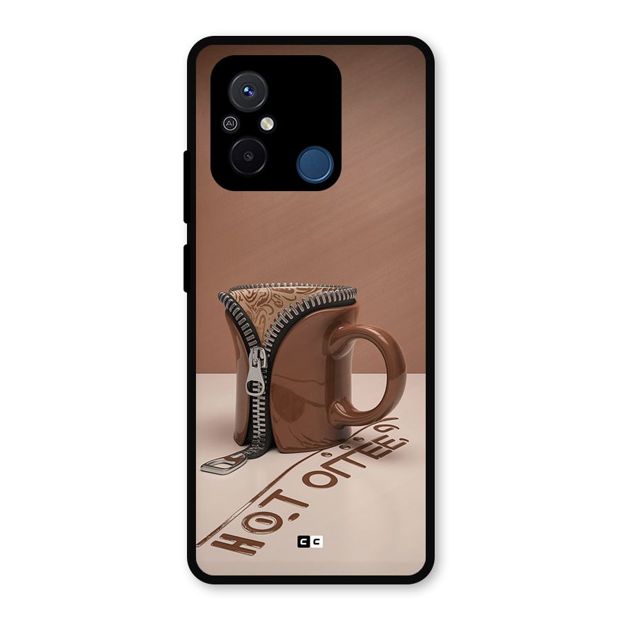 Hot Coffee Metal Back Case for Redmi 12C