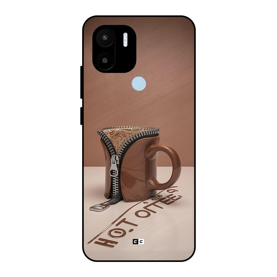 Hot Coffee Metal Back Case for Redmi A2 Plus