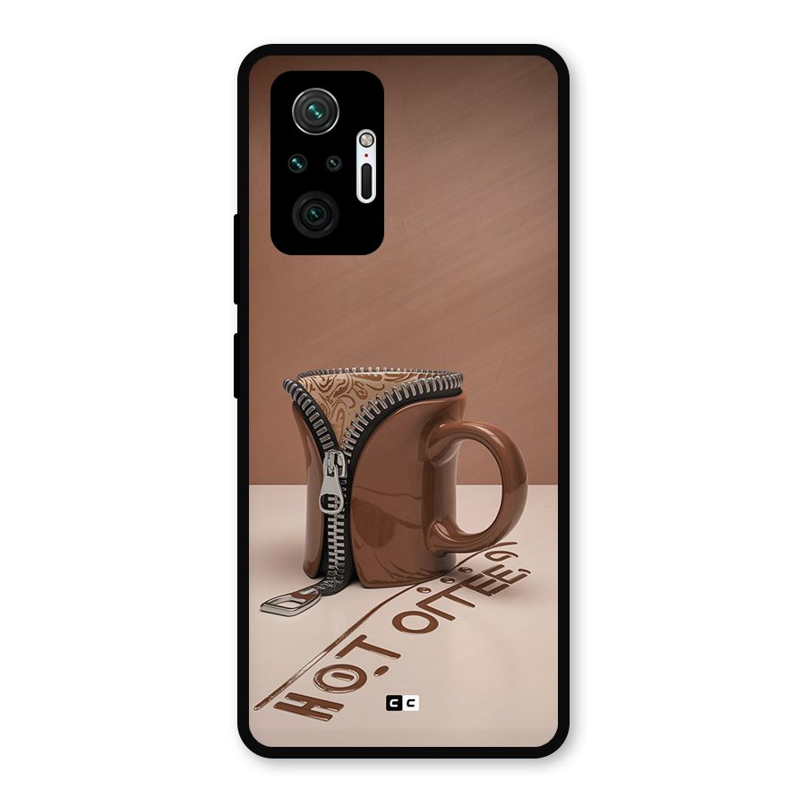 Hot Coffee Metal Back Case for Redmi Note 10 Pro