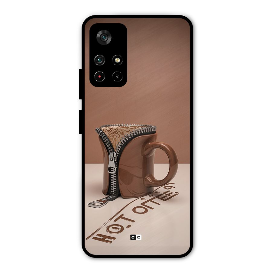 Hot Coffee Metal Back Case for Redmi Note 11T 5G