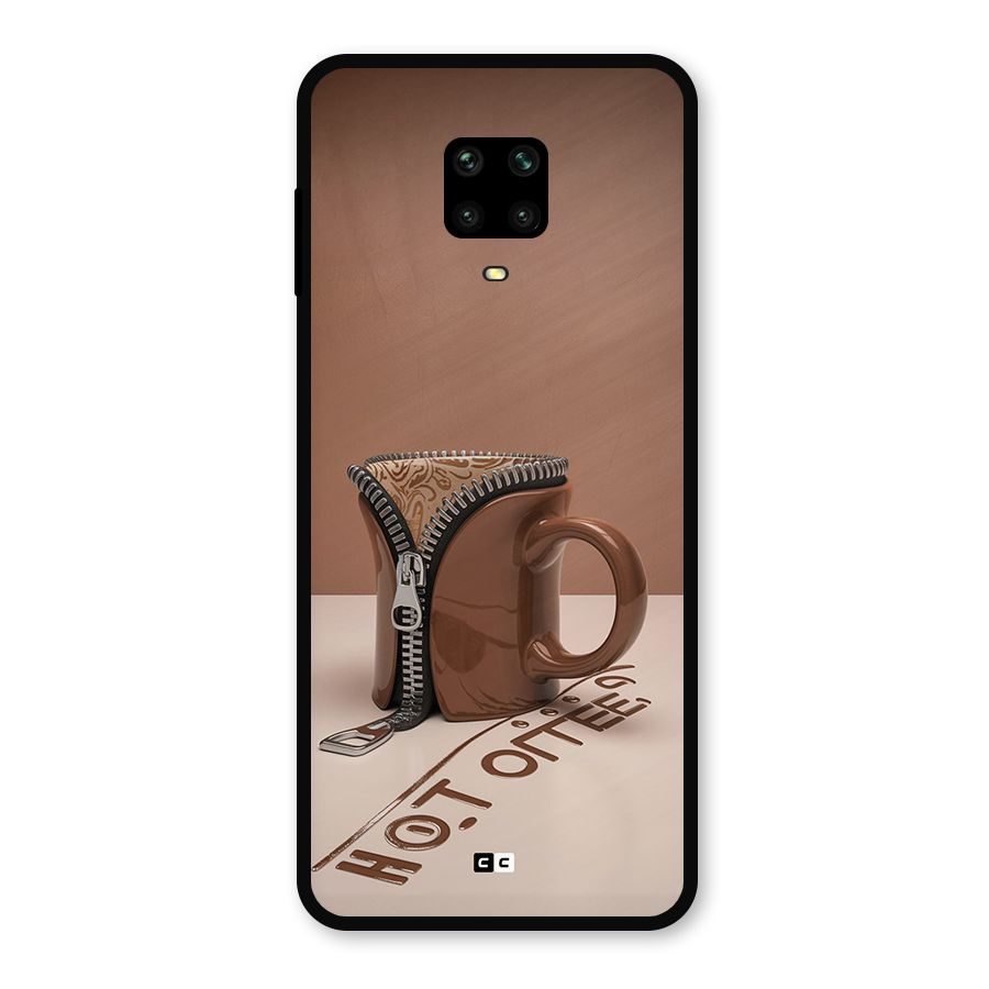 Hot Coffee Metal Back Case for Redmi Note 9 Pro Max